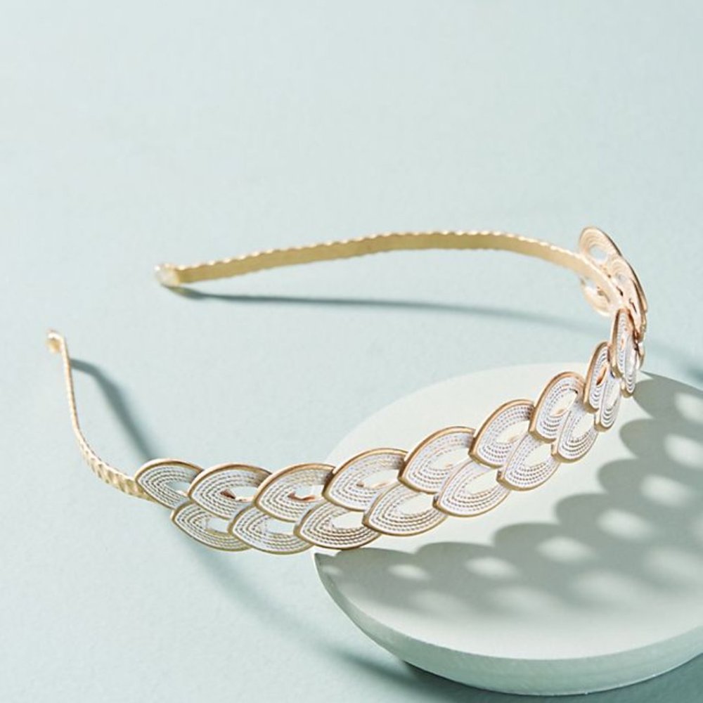 Anthropologie Leaf Goddess Headband